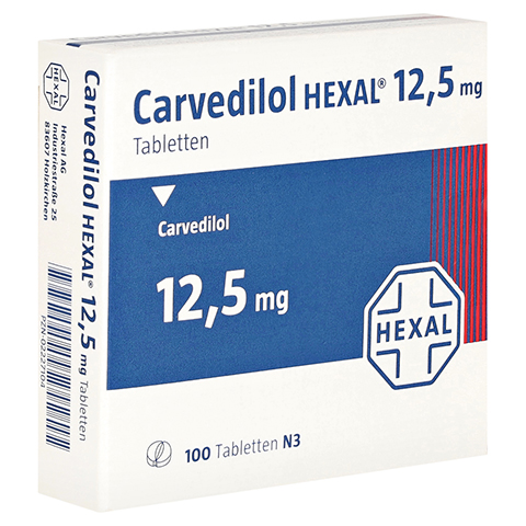 Carvedilol HEXAL 12,5mg 100 Stck N3