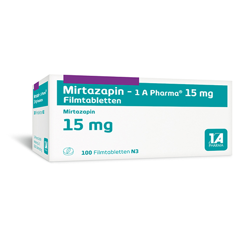 Mirtazapin-1A Pharma 15mg 100 Stück N3