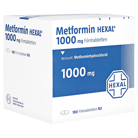 Metformin HEXAL 1000mg 180 Stück N3