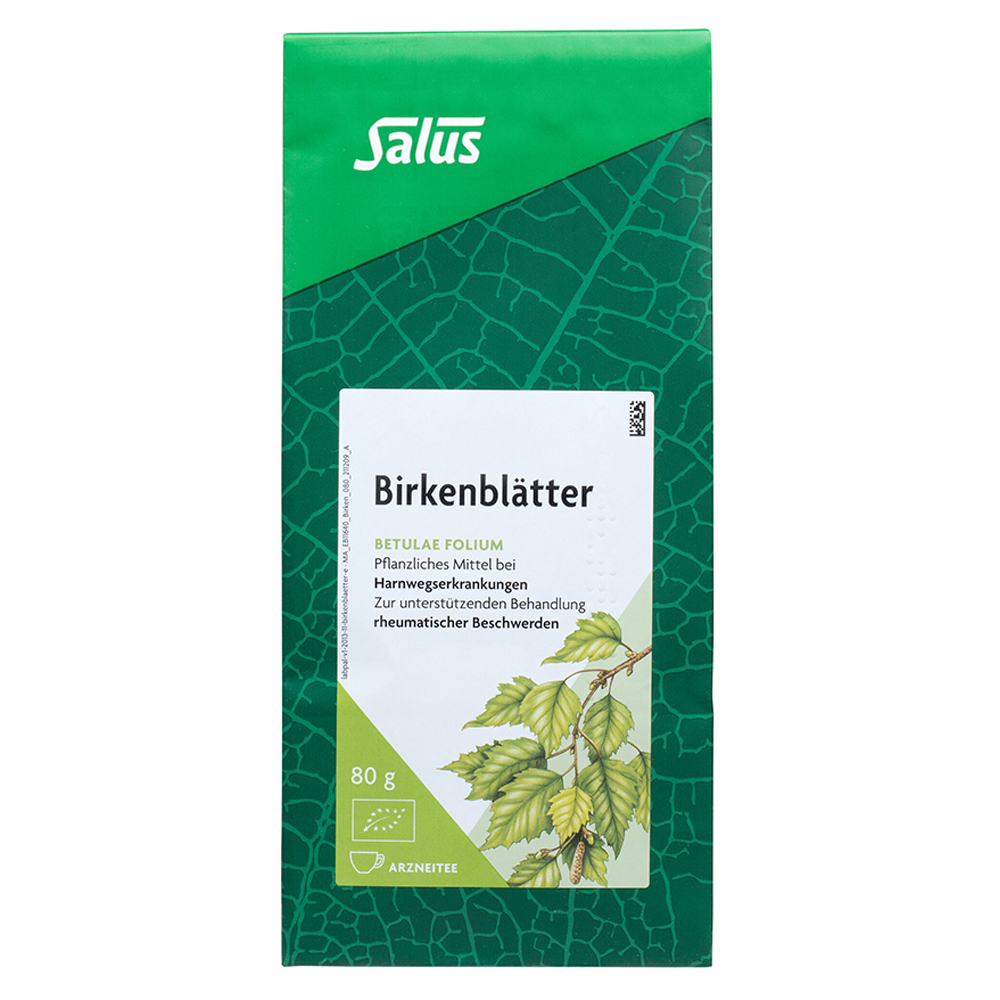 BIRKENBLÄTTER Tee Bio Betulae folium Salus 80 Gramm