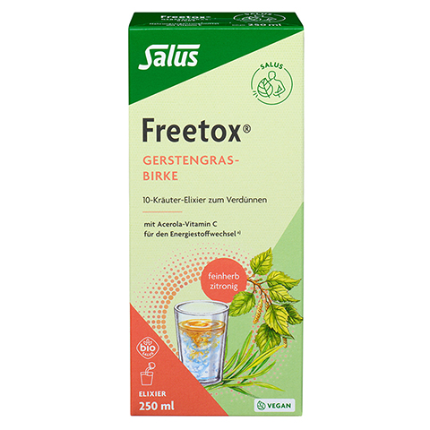 FREETOX Gerstengras-Birke 10-Kruter-Elixier Bio 250 Milliliter