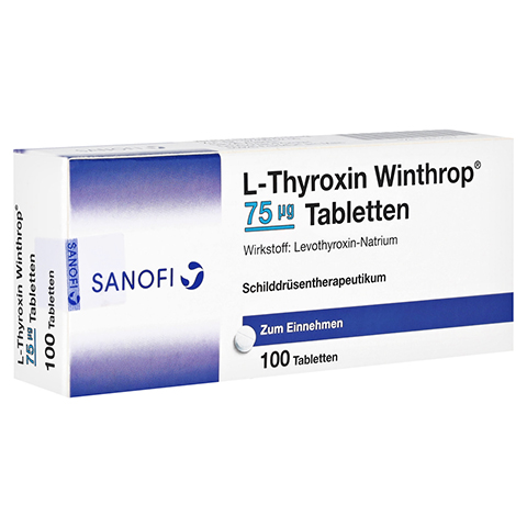 L-Thyroxin Winthrop 75µg 100 Stück N3