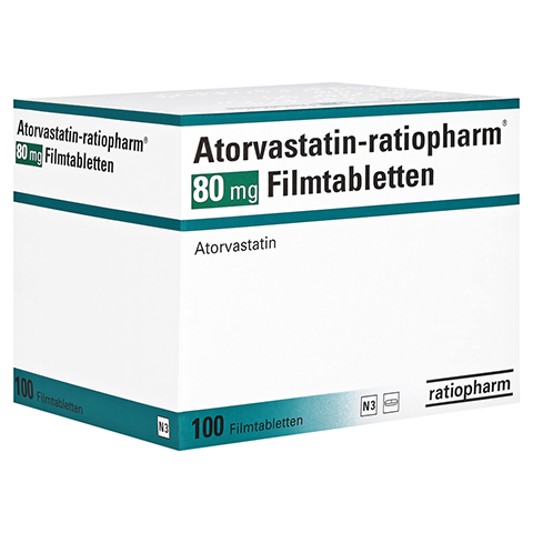 Atorvastatin-ratiopharm 80mg 100 Stck N3
