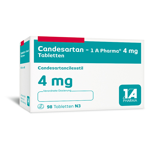 Candesartan-1A Pharma 4mg 98 Stück N3