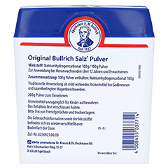 Bullrich-Salz 200 Gramm - Rckseite