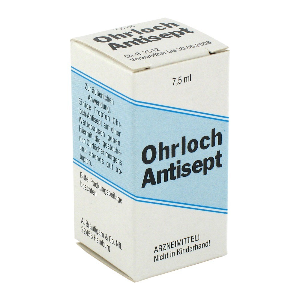 OHRLOCH Antisept Tropfen, 7.5 Milliliter.