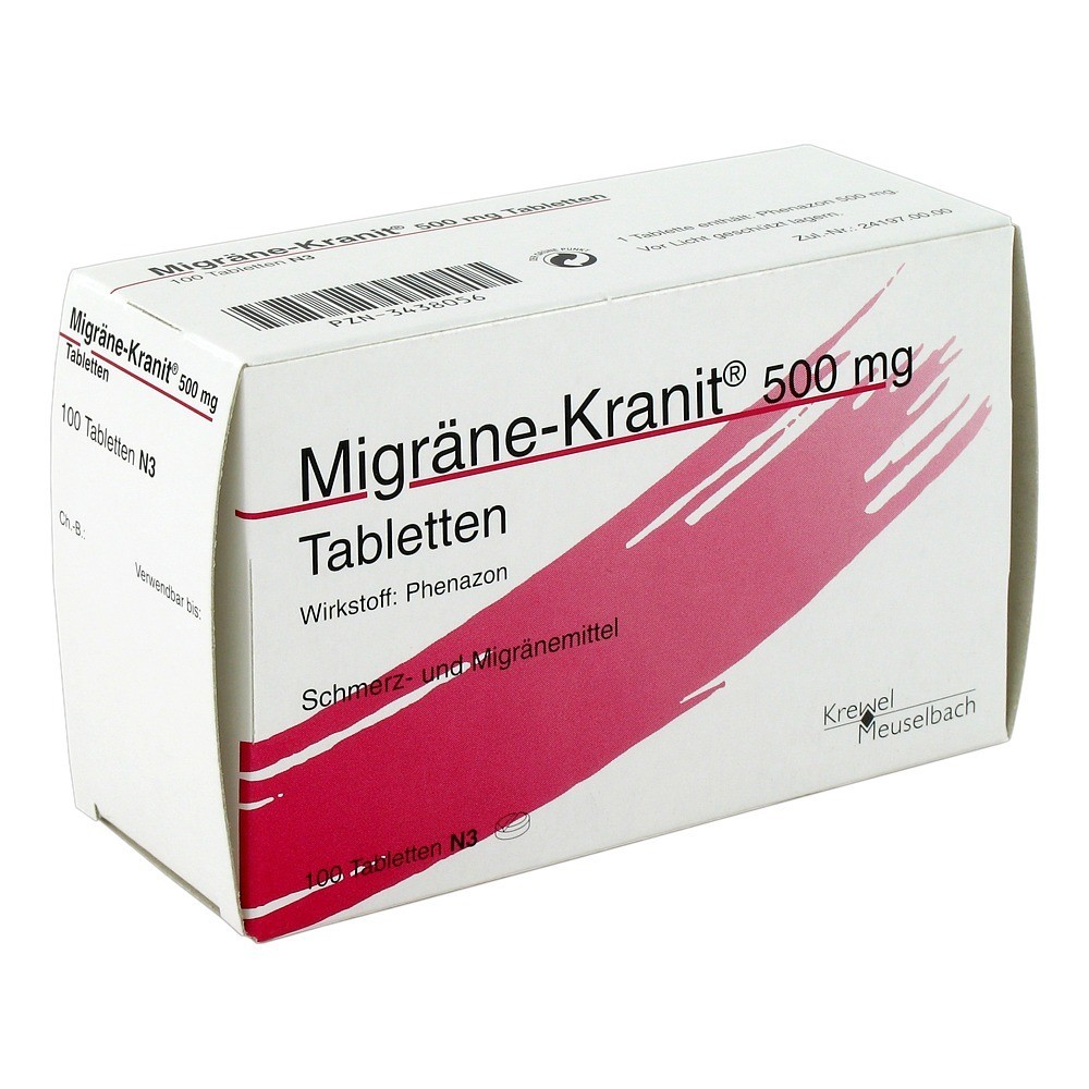 Migräne-Kranit 500mg Tabletten 100 Stück