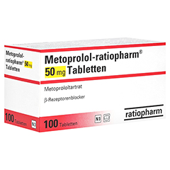 Metoprolol-ratiopharm 50mg 100 Stück N3