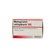 Metoprolol-ratiopharm 100mg 100 Stück N3