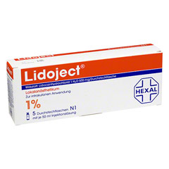 LIDOJECT 1% Injektionslösung in Durchstechflaschen 5x50 Milliliter N2