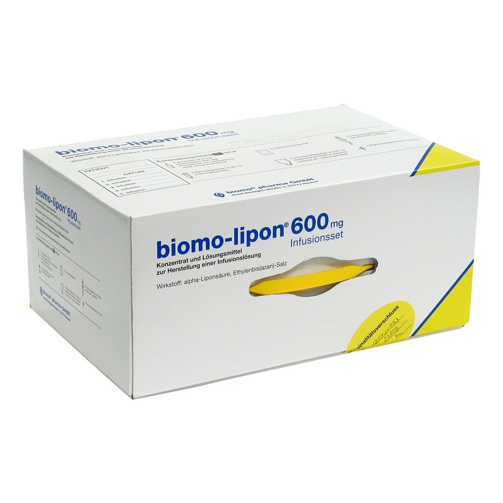BIOMO-lipon 600 mg Infusionsset Ampullen 5 Stück