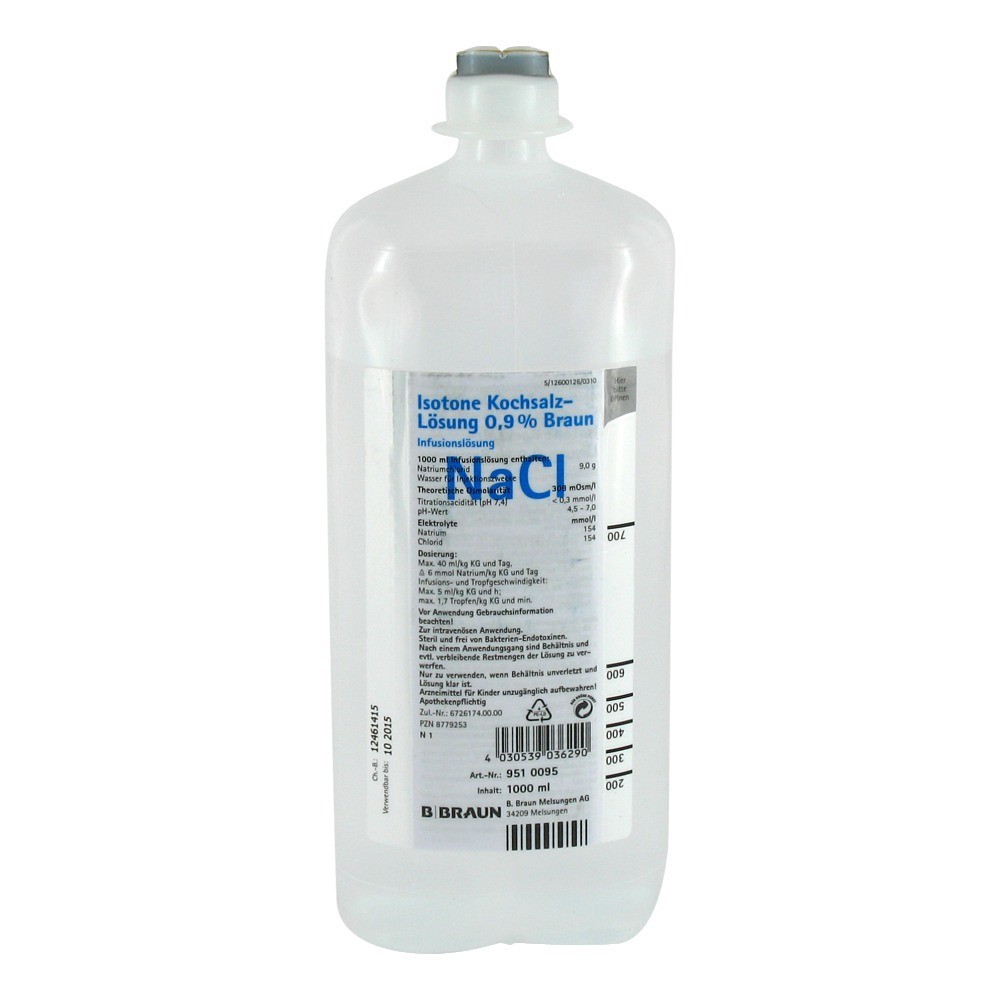 Braun NaCl 0,9 % Ecoflac Plus, 1000 ml
