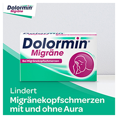 Dolormin Migrne 400 mg Ibuprofen bei Migrnekopfschmerzen 10 Stck N1 - Info 1