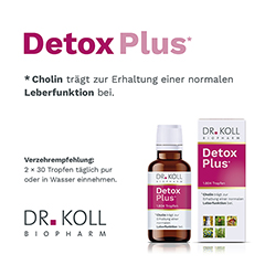 DETOX Plus Dr.Koll Gemmo Komplex Cholin Tropfen 50 Milliliter - Info 1