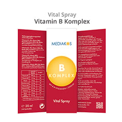 VITAMIN B KOMPLEX Mediakos Vital Spray vegan 20 Milliliter - Info 1