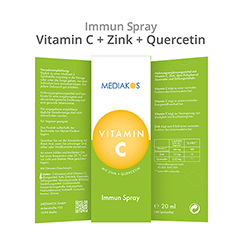 VITAMIN C+ZINK+Quercetin Mediakos Immun Spray 20 Milliliter - Info 1