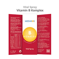 VITAMIN B KOMPLEX Mediakos Vital Spray vegan 50 Milliliter - Info 1