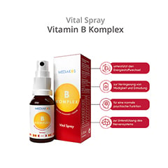 VITAMIN B KOMPLEX Mediakos Vital Spray vegan 20 Milliliter - Info 2