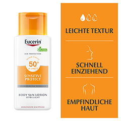EUCERIN Sun Lotion extra leicht LSF 50 + gratis Eucerin Oil Control Body 50 ml 150 Milliliter - Info 2