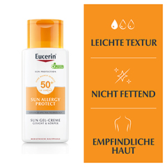 EUCERIN Sun Allergie Gel 50+ + gratis Eucerin Oil Control Body 50 ml 150 Milliliter - Info 2