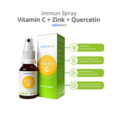 VITAMIN C+ZINK+Quercetin Mediakos Immun Spray 20 Milliliter - Info 3