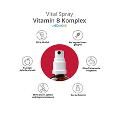 VITAMIN B KOMPLEX Mediakos Vital Spray vegan 50 Milliliter - Info 4