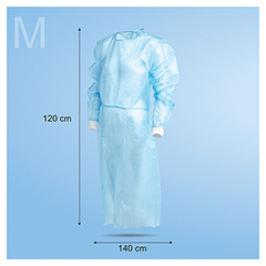 IEA Medical Schutzkittel M blau 100 Stck - Info 5