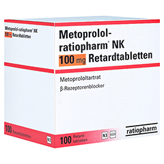 Metoprolol-ratiopharm NK 100mg 100 Stück N3