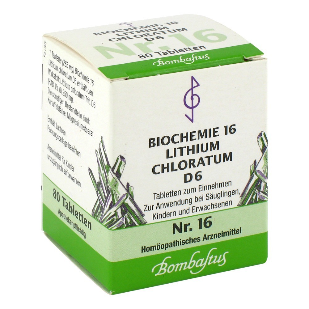 BIOCHEMIE 16 Lithium chloratum D 6 Tabletten 80 Stück
