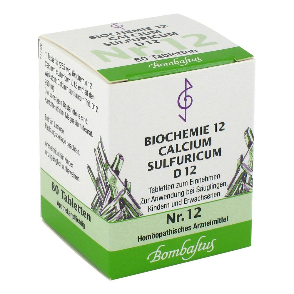 BIOCHEMIE 12 Calcium sulfuricum D 12 Tabletten 80 Stück