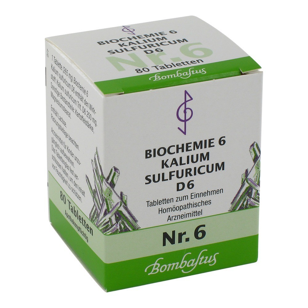 BIOCHEMIE 6 Kalium sulfuricum D 6 Tabletten 80 Stück