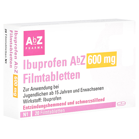 Ibuprofen AbZ 600mg 20 Stck N1