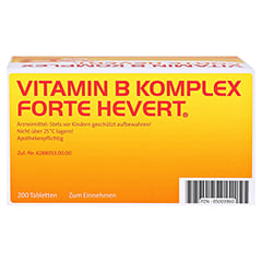 Vitamin B Komplex forte Hevert Tabletten 200 Stück - Oberseite