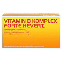 Vitamin B Komplex forte Hevert Tabletten 200 Stück - Unterseite