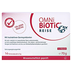 OMNi-BiOTiC® REISE Pulver Beutel 14x5 Gramm - Vorderseite