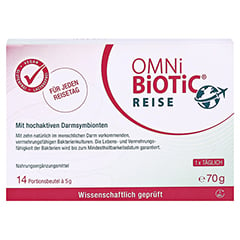 OMNi-BiOTiC® REISE Pulver Beutel 14x5 Gramm - Rückseite