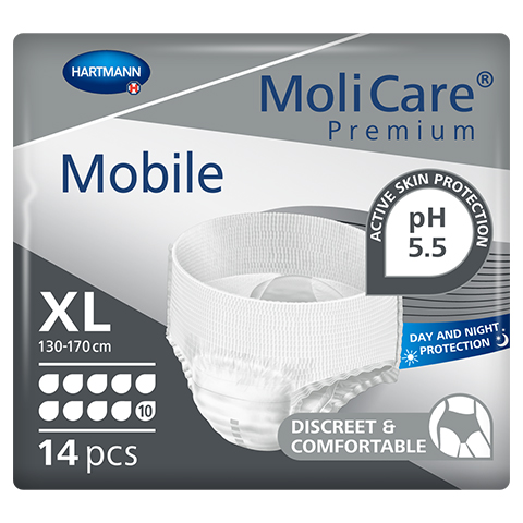 MOLICARE Premium Mobile 10 Tropfen Gr.XL 14 Stck