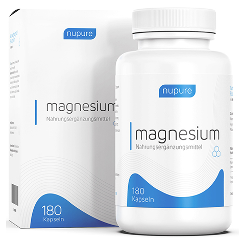 NUPURE magnesium mit Magnesiumcitrat Kapseln 180 Stck