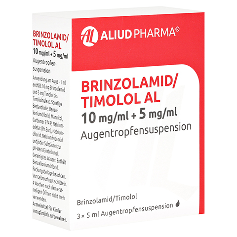 Brinzolamid/Timolol AL 10mg/ml+5mg/ml Augentropfensuspension 3x5 Milliliter N2