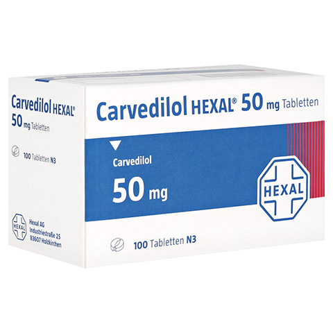 Carvedilol HEXAL 50mg 100 Stck N3