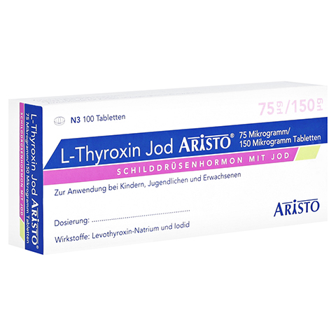 L-Thyroxin Jod Aristo 75µg/150µg 100 Stück N3