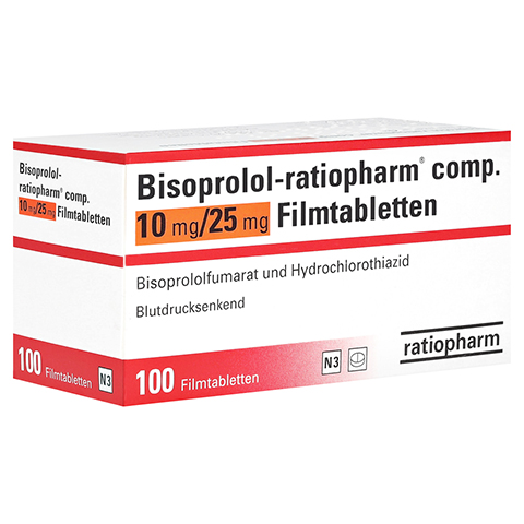 Bisoprolol-ratiopharm comp. 10mg/25mg 100 Stück N3