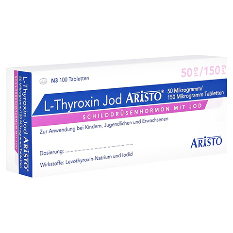 L-Thyroxin Jod Aristo 50g/150g 100 Stck N3