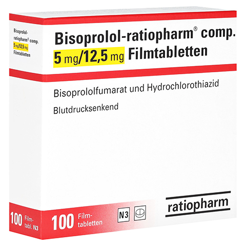 Bisoprolol-ratiopharm comp. 5mg/12,5mg 100 Stück N3