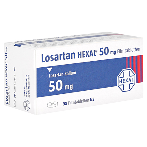 Losartan HEXAL 50mg 98 Stck N3