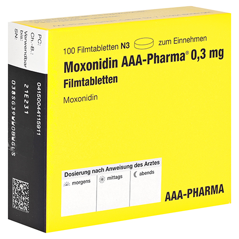 Moxonidin AAA-Pharma 0,3mg 100 Stck N3