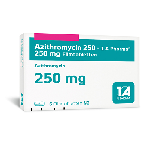 Azithromycin 250-1A Pharma 6 Stück N2