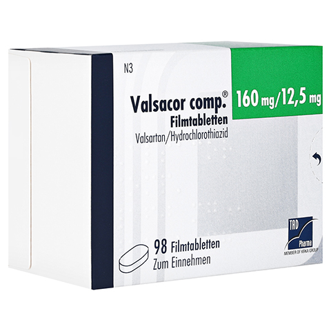 Valsacor comp. 160mg/12,5mg 98 Stück N3