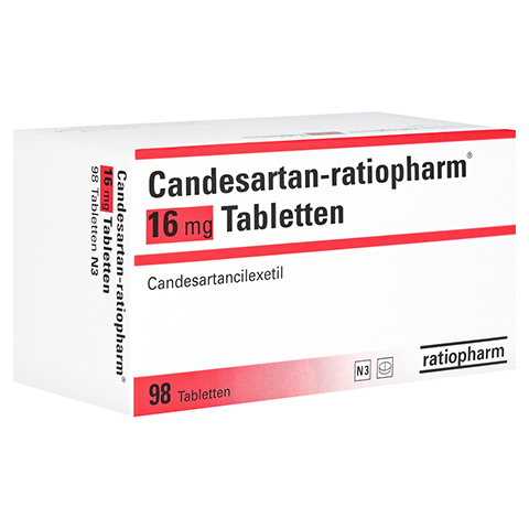 Candesartan-ratiopharm 16mg 98 Stck N3