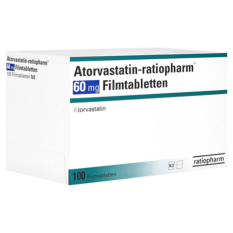 Atorvastatin-ratiopharm 60mg 100 Stck N3